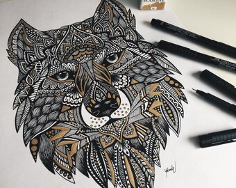 Wolf Wall Art wolf wall art | etsy Wolf Wall Art wolf wall art | etsy