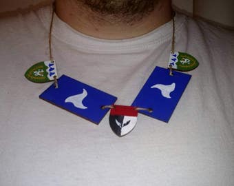 SCA, Renaissance, Ren Faire, inspired, Heraldic, custom, necklace