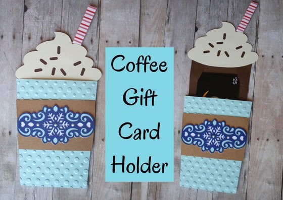 Iced Coffee Gift Card Holder/ coffee gift by