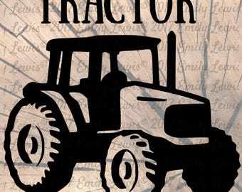 Tractor SVG - Tractor SVGs - Cut Files - SVGs - Svg Files - Svg Cut Files - Silhouette - Cricket - Svg Cuts - Cricket Files - Decal - Vinyl