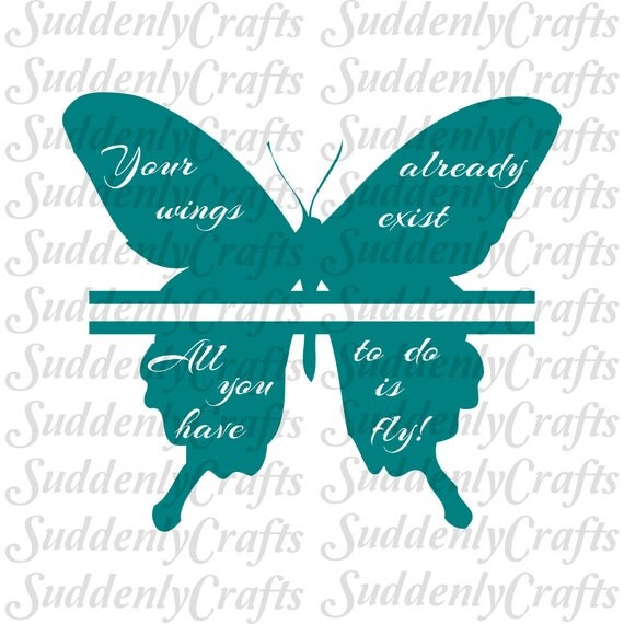 Free Free 147 Monogram Split Butterfly Svg SVG PNG EPS DXF File