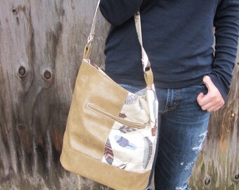 Buttery Soft Vegan Leather Slouchy Bucket Hobo Bag