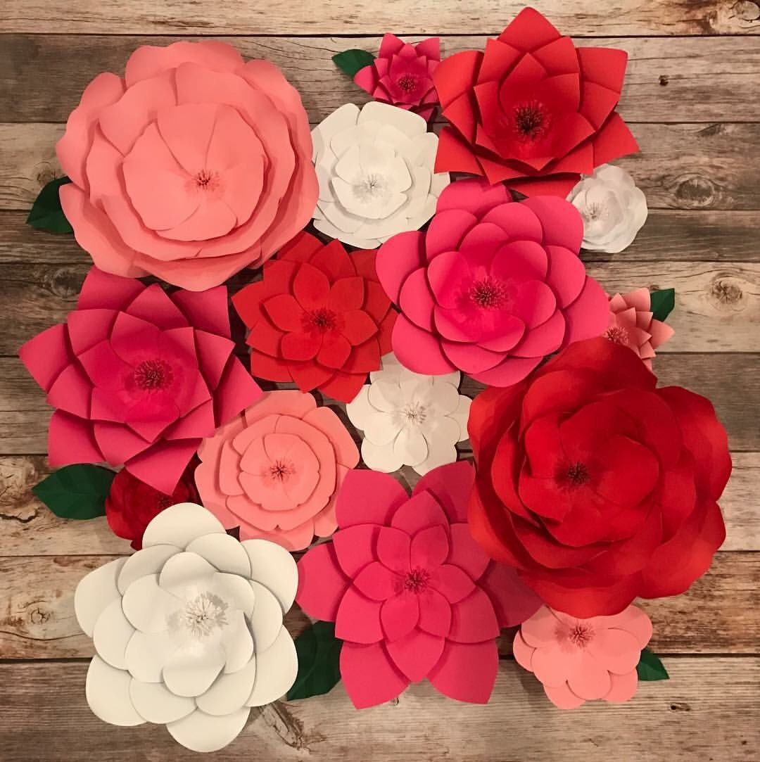 Custom paper flowers 3D flowers backdrop flower wall baby