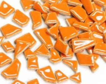Jigsaw Mosaic Tiles - Orange 100g