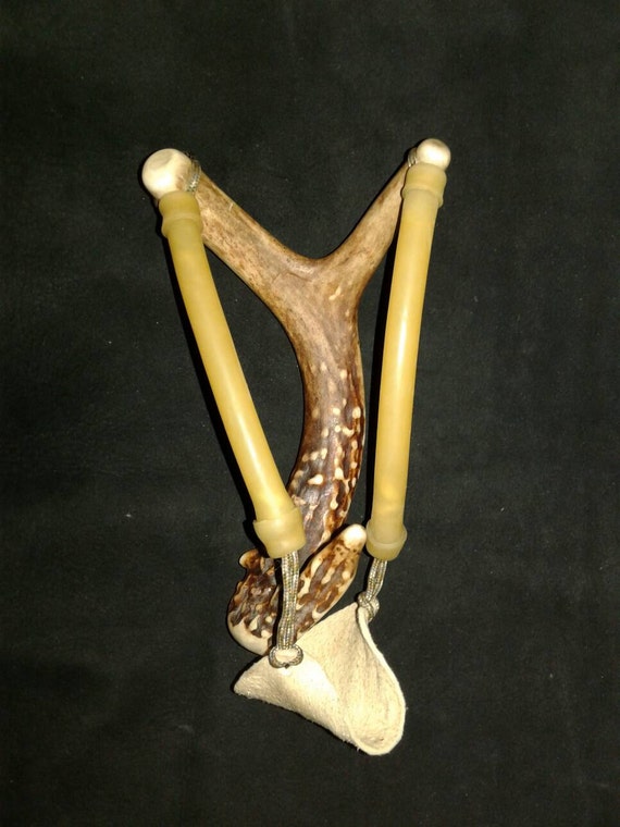 Deer antler slingshot / slingshot / hunting / deer antler