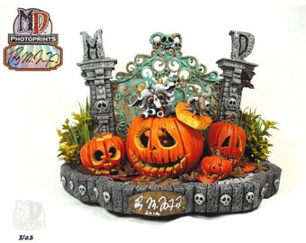 2016 MD Limited Edition AUTOGRAPHED 8.5" x 11" PhotoPrint- Halloween Dragon #/25