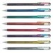 8pcs FULL SET - Pentel Hybrid Dual Metallic K110 1.0mm Liquid Gel Roller Pens