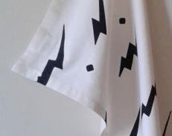 Organic cotton & bamboo hand-printed Tea-towel