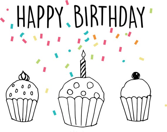 Download Happy Birthday SVG clipart, Birthday Quote ,Digital ...