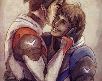 Klance Kiss - Voltron: Legendary Defender inspired - A5 PRINT