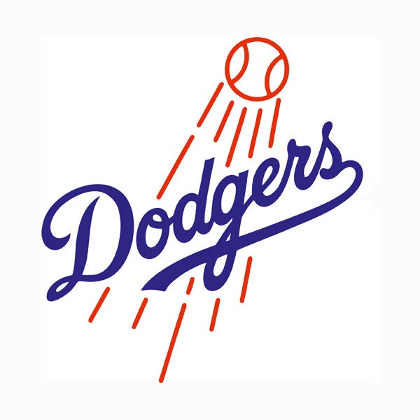 Los Angeles Dodgers Layered SVG Dxf Logo Vector by SVGdesignArt