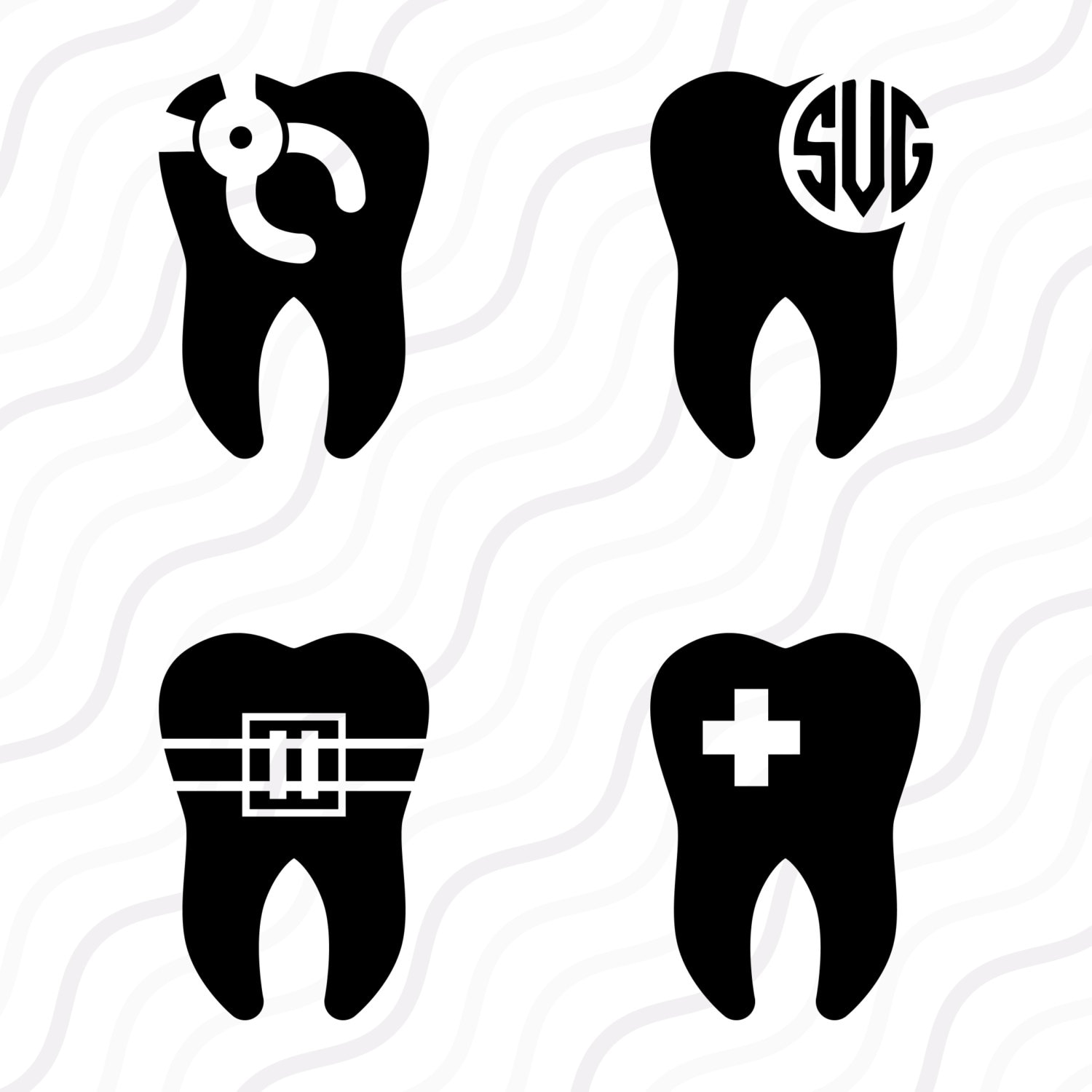 Download Tooth SVG Dentist SVG Tooth Clipart Tooth Monogram SVG Cut