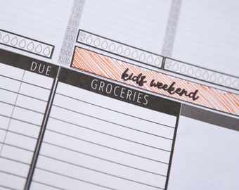 Grocery List Stickers - Passion Planner Stickers, Sketch, Bujo, Happy Planner, Erin Condren