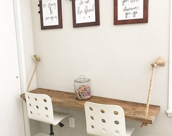 custom desk|wood desk|kids table|suspended desk