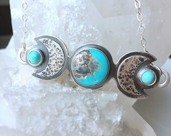 The Full Moon Rising - Morenci Turquoise