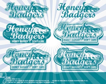 Honey Badger Don't Care! - Cricut - Clipart - Scrapbooking - Digital Files - BFCR006
