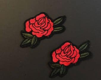 Embroidery Patch-Gucci Style Patch-Patches-Iron on Patch-Shoe flower Patch-Rose Patch-Flower Applique-Flower Embroidery-Gucci Inspired Patch