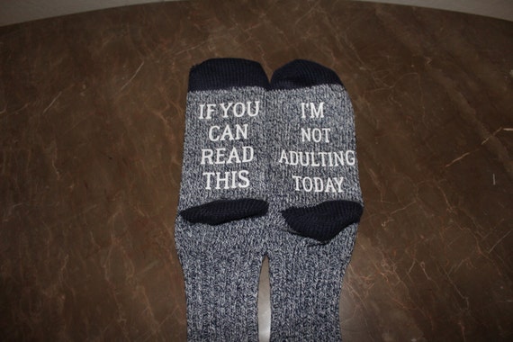 Items similar to Custom socks - funny sayings on Etsy