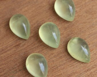 Natural pear shape Prehnite cabochon Gemstone AAA All mm sizes available - 7x10, 8x12, 9x13, 10x14, 12x16, 13x18, 15x20, 16x22, 18x25, 20x30