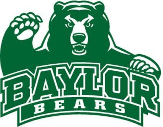 Vinyl Decal Sticker - Baylor Bears Decal for Windows, Cars, Laptops, Macbook, Yeti, Coolers, Mugs etc