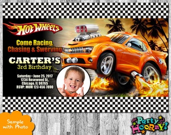 Hot Wheels Invitation Thank You Tag Free Hot Wheels