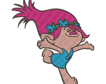 Poppy Trolls Embroidery Design
