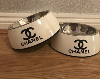 x2 Medium Size Cute Designer Inspired Dog Bowls
