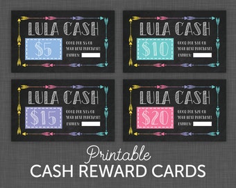 Lularoe Cash Card, Lularoe Reward Card - Lularoe cash - Black - Printable