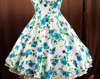 Rockabilly 50s prom swing dress dance dress
