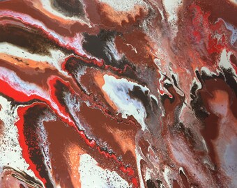White Lace River, Original Acrylic on Canvas