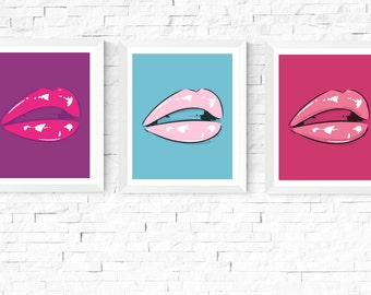 Art with lips | Etsy