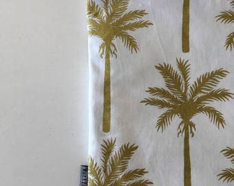 Golden Palms Large Clutch Bag - Ipad Case - Ladies Clutch Bag - Ipad Pouch - Nappy Bag - Makeup bag