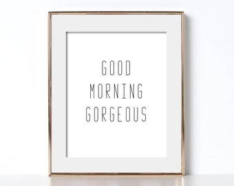 Good morning print | Etsy