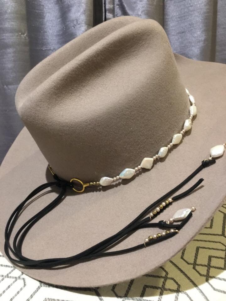 HATBAND Custom handmade beaded hat band