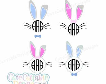 Download Bow bunny svg | Etsy