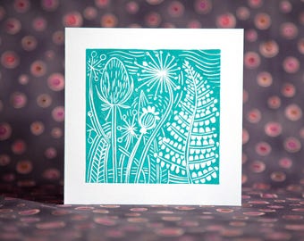 Fern greetings card
