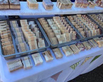 12 Bars of Goat Milk Soap. All Natural. Essential Oil. Handmade, Handcrafted Face & Body Soap.