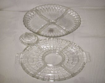 Dish to hors d'oeuvres in glass of the early 1900s
