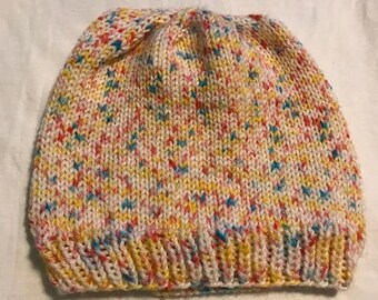 Rainbow Confetti Beanie