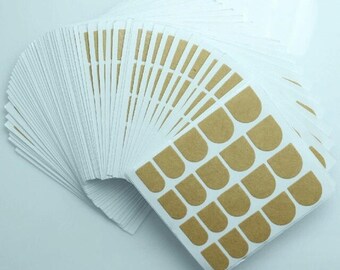 100 adhesive tape DIY manicure, Supplies, adhesive tape, Nail Glue, Press on nail. Clear Double side adhesive Tape for false nail tips.