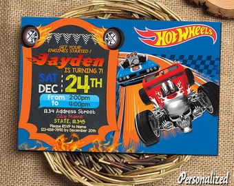 Hot Wheels Invitation Hot Wheels Birthday Hot Wheels Birthday Invitations Hot Wheels Party Hot Wheels Printable Hot Wheels Invitations