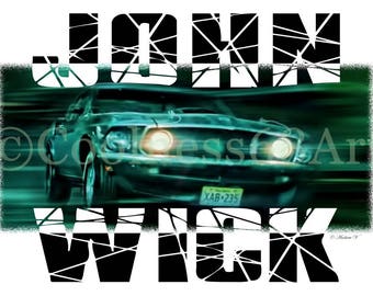 John Wick Original Art Print