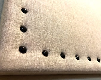 Large 17 X 23 Linen Fabric Corkboard Classic Linen Bulletin Board Jewelry Organizer Pin Board Memo Board Fabric Memo Board Covered Corkboard