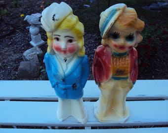 Chalkware Carnival Dolls, Chalkware Dolls, Antique Dolls, Antique Chalkware Doll, Vintage Chalkware, Vintage Dolls, Carnival Doll
