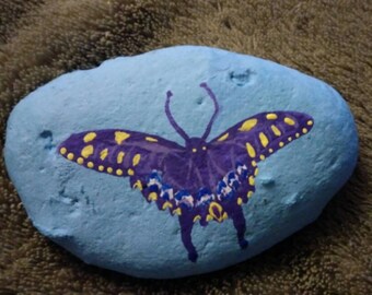 Painted butterfly rocks | Etsy