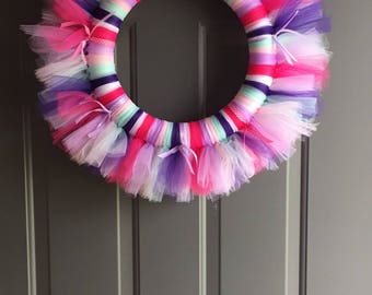 Spring tulle Wreath