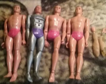 Original six million dollar man figures in parts