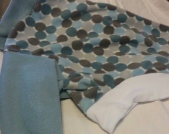 Greyhound Jammies. Medium - Blue/grey dots