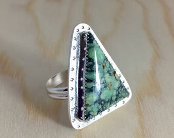Tree frog Variscite ring size 8 1/2