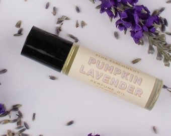 Pumpkin Lavender Perfume Oil - Pumpkin Pie and Lavender - Intriguing Perfume